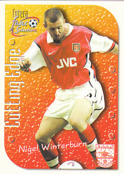 Nigel Winterburn Arsenal 1999 Futera Fans' Selection Cutting Edge #CE6